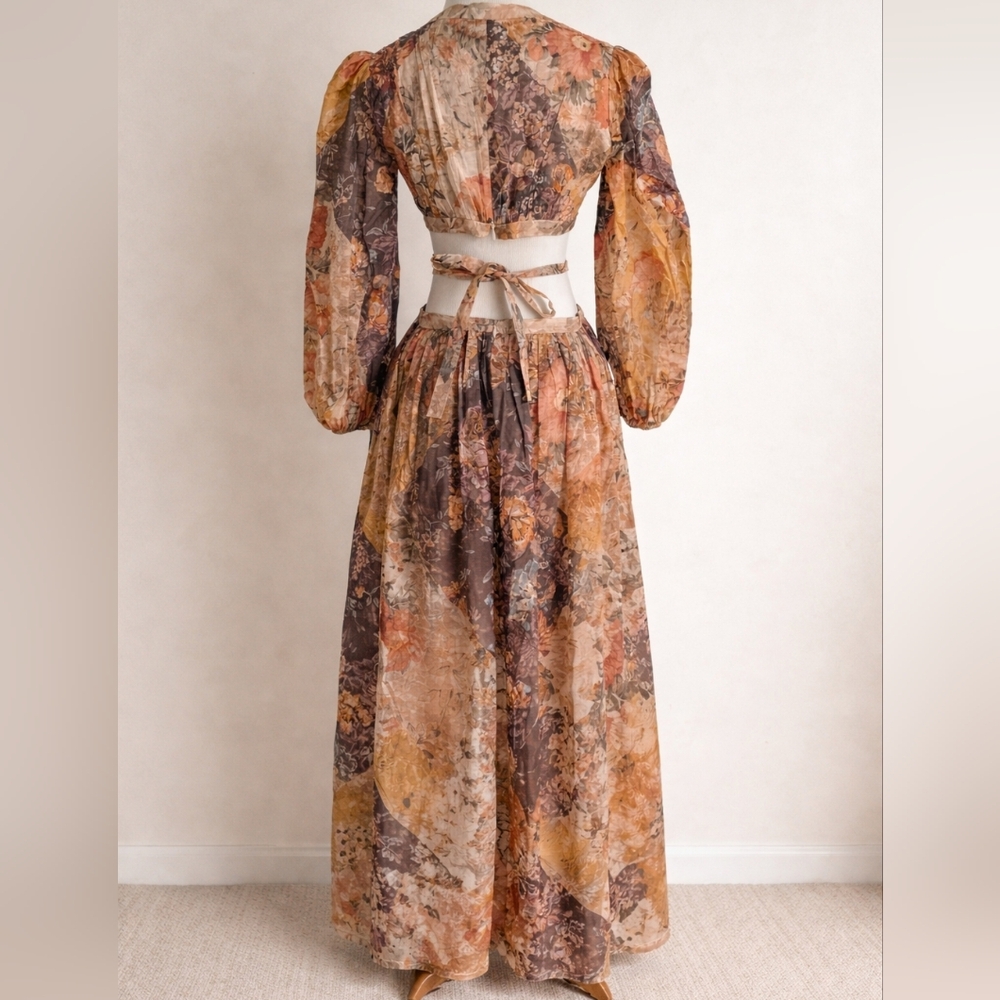 Zimmermann Patti Floral Patchwork Maxi Dress Size 1, Small – New Without Tags - Picture 2 of 5